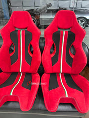 CAR SEATS for FERRARI

Ferrari car seats are top-tier, luxury-grade seats that prioritize premium materials, exquisite craftsmanship, ergonomic design, advanced technology, superior comfort, and safety features. These seats use high-quality materials and incorporate advanced adjustments for a personalized and luxurious driving experience.

Will fit on: 296 GTB, 296 GTS, 812 GTS, 812 SUPERFAST, F8 SPIDER, F8 TRIBUTO, PORTOFINO M, ROMA, SF90 SPIDER, SF90 STRADALE, 348 GTB, 348 GTS, 348 SPIDER, 348 TB, 348 TS,