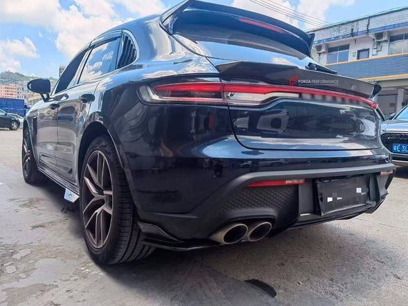 CARBON BODY KIT FOR PORSCHE MACAN / MACAN S 95B.2 2019+  Set includes:  Front Lip Side Skirts Middle Spoiler Roof Spoiler