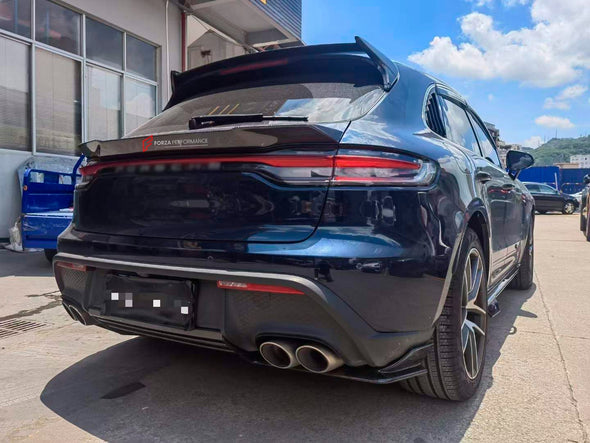 CARBON BODY KIT FOR PORSCHE MACAN / MACAN S 95B.2 2019+  Set includes:  Front Lip Side Skirts Middle Spoiler Roof Spoiler