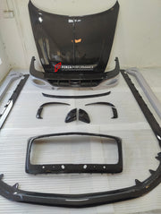 CARBON BODY KIT for BENTLEY FLYING SPUR 2020+ Set includes: Hood Front Grille Frame Front Lip Side Skirts Rear Diffuser Side Mirror Covers