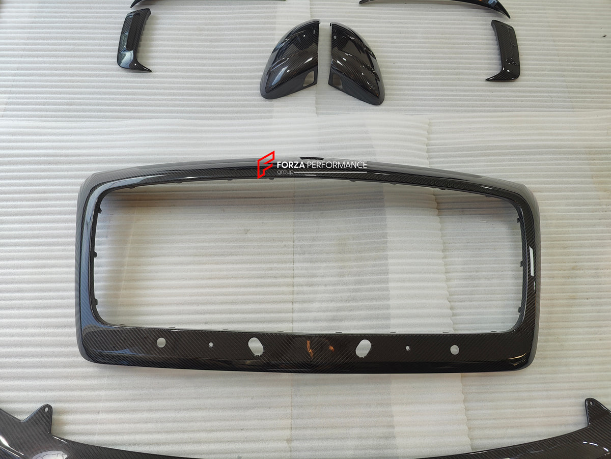 CARBON BODY KIT for BENTLEY FLYING SPUR 2020+ Set includes: Hood Front Grille Frame Front Lip Side Skirts Rear Diffuser Side Mirror Covers