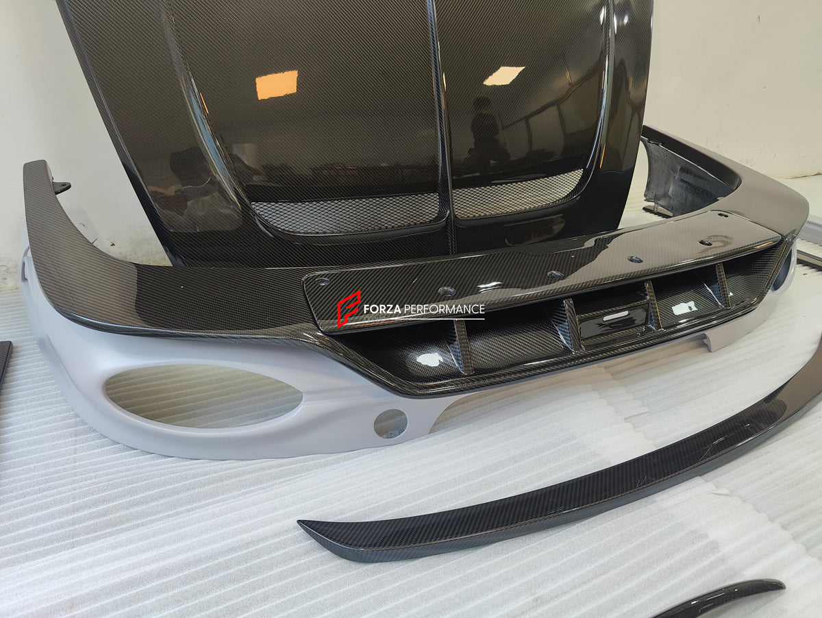 CARBON BODY KIT for BENTLEY FLYING SPUR 2020+ Set includes: Hood Front Grille Frame Front Lip Side Skirts Rear Diffuser Side Mirror Covers