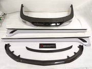 CARBON BODY KIT for BENTLEY FLYING SPUR 2020+

Set includes:
Hood Bonnet
Front Grille Frame
Front Lip
Side Skirts
Rear Diffuser
Side Mirror Covers
Material: Carbon Fiber

Note: Professional installation is required