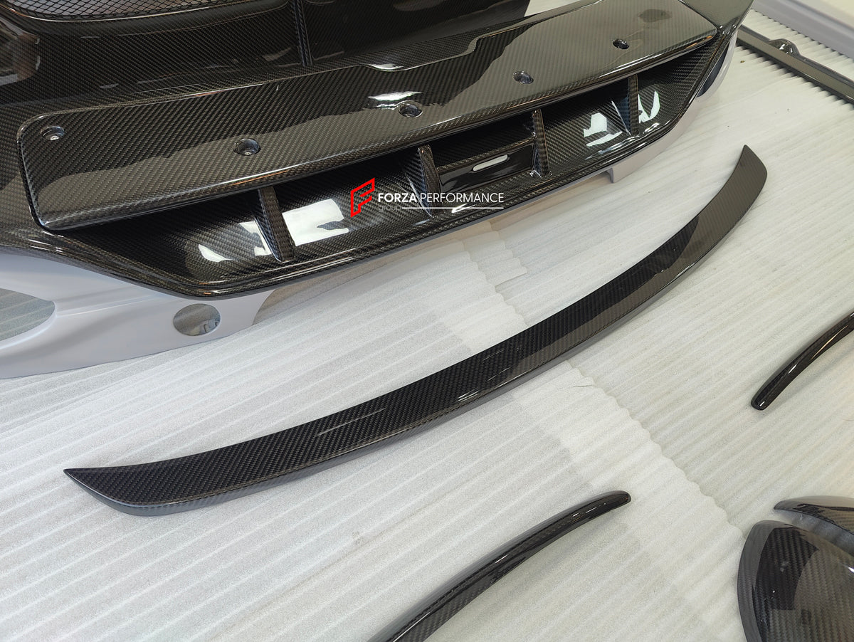 CARBON BODY KIT for BENTLEY FLYING SPUR 2020+ Set includes: Hood Front Grille Frame Front Lip Side Skirts Rear Diffuser Side Mirror Covers