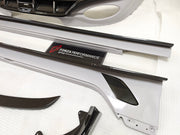 CARBON BODY KIT for BENTLEY FLYING SPUR 2020+

Set includes:
Hood Bonnet
Front Grille Frame
Front Lip
Side Skirts
Rear Diffuser
Side Mirror Covers
Material: Carbon Fiber

Note: Professional installation is required