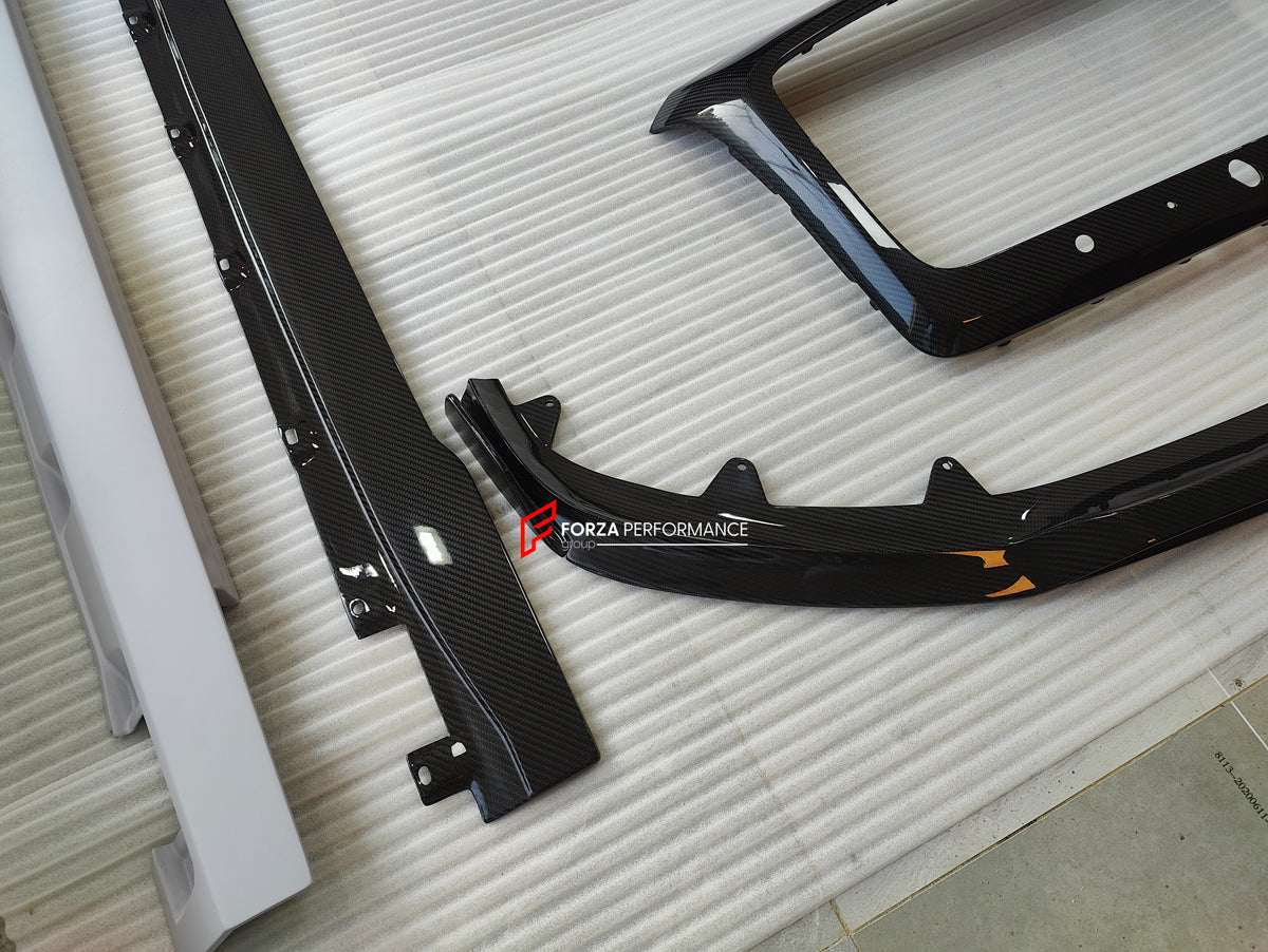 CARBON BODY KIT for BENTLEY FLYING SPUR 2020+ Set includes: Hood Front Grille Frame Front Lip Side Skirts Rear Diffuser Side Mirror Covers