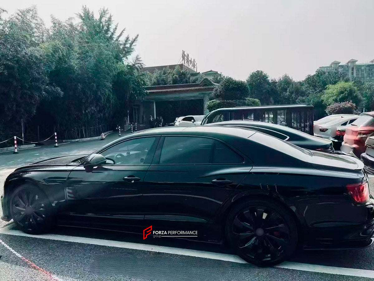 CARBON BODY KIT for BENTLEY FLYING SPUR 2020+

Set includes:
Hood Bonnet
Front Grille Frame
Front Lip
Side Skirts
Rear Diffuser
Side Mirror Covers
Material: Carbon Fiber

Note: Professional installation is required