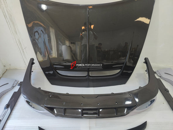 CARBON BODY KIT for BENTLEY FLYING SPUR 2020+ Set includes: Hood Front Grille Frame Front Lip Side Skirts Rear Diffuser Side Mirror Covers