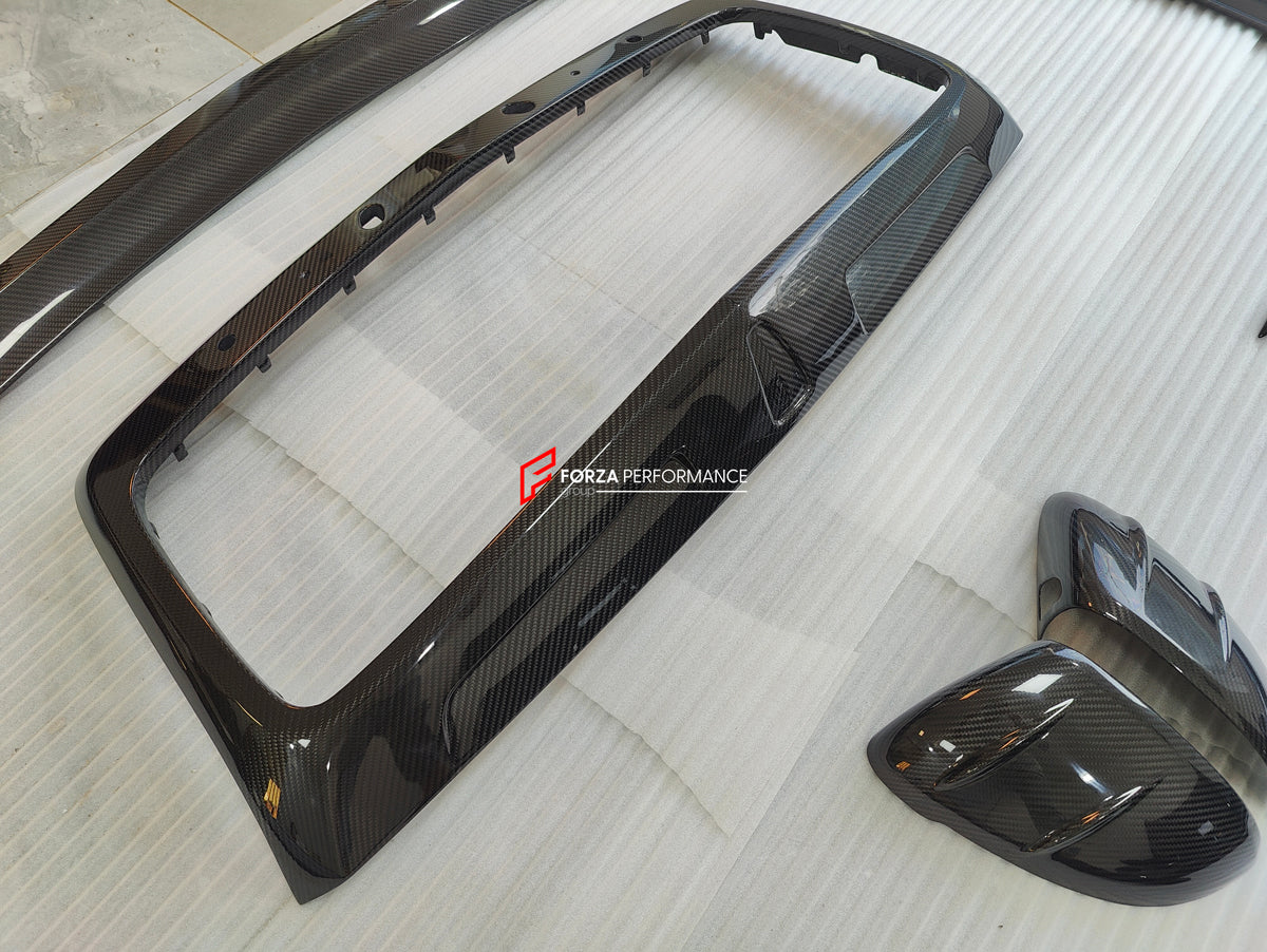 CARBON BODY KIT for BENTLEY FLYING SPUR 2020+ Set includes: Hood Front Grille Frame Front Lip Side Skirts Rear Diffuser Side Mirror Covers