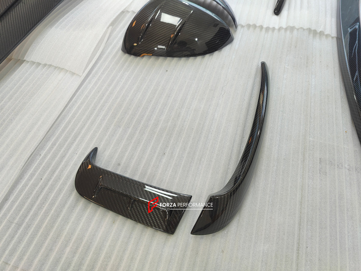 CARBON BODY KIT for BENTLEY FLYING SPUR 2020+ Set includes: Hood Front Grille Frame Front Lip Side Skirts Rear Diffuser Side Mirror Covers