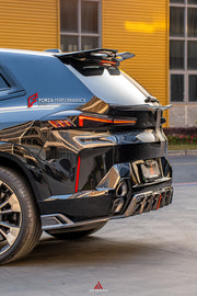 CARBON BODY KIT for BMW XM G09 2023+

Set includes:

Front Lip

Front Canards&nbsp;

Side Skirts
Rear Middle Spoiler
Roof Spoiler

Rear Diffuser


Material: Carbon Fiber

Note: Professional installation is required.