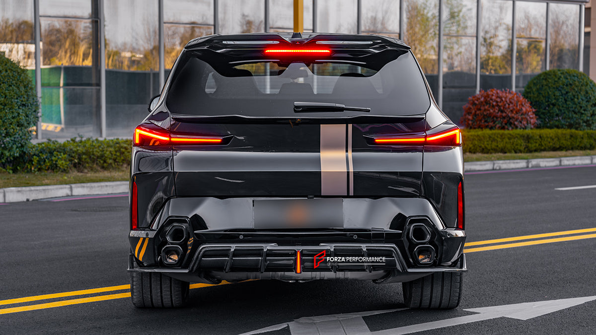 CARBON BODY KIT for BMW XM G09 2023+

Set includes:

Front Lip

Front Canards&nbsp;

Side Skirts
Rear Middle Spoiler
Roof Spoiler

Rear Diffuser


Material: Carbon Fiber

Note: Professional installation is required.