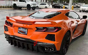 CARBON BODY KIT for CHEVROLET CORVETTE C8 2019+  Set includes:  Front Lip Hood Side Skirts Rear Spoiler Rear Diffuser