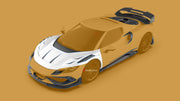 CARBON BODY KIT for FERRARI 296 GTB/GTS  Set includes: Front Lip Front Bumper Air Vent Covers Hood Panel Trim Fender Vents Side Skirts Side Air Vent Covers Engine Cover Rear Spoiler Rear Diffuser