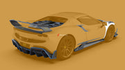 CARBON BODY KIT for FERRARI 296 GTB/GTS  Set includes: Front Lip Front Bumper Air Vent Covers Hood Panel Trim Fender Vents Side Skirts Side Air Vent Covers Engine Cover Rear Spoiler Rear Diffuser