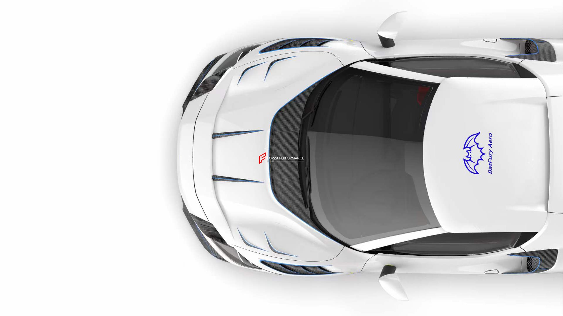 CARBON BODY KIT for FERRARI 296 GTB/GTS  Set includes: Front Lip Front Bumper Air Vent Covers Hood Panel Trim Fender Vents Side Skirts Side Air Vent Covers Engine Cover Rear Spoiler Rear Diffuser