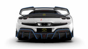 CARBON BODY KIT for FERRARI 296 GTB/GTS  Set includes: Front Lip Front Bumper Air Vent Covers Hood Panel Trim Fender Vents Side Skirts Side Air Vent Covers Engine Cover Rear Spoiler Rear Diffuser