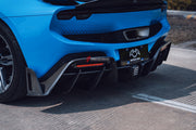 CARBON BODY KIT for FERRARI 296 GTB/GTS  Set includes: Front Lip Front Bumper Air Vent Covers Hood Panel Trim Fender Vents Side Skirts Side Air Vent Covers Engine Cover Rear Spoiler Rear Diffuser