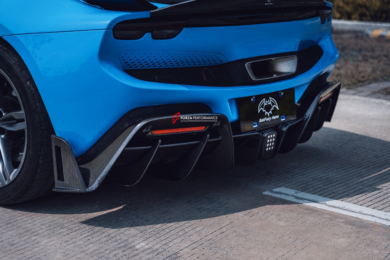 CARBON BODY KIT for FERRARI 296 GTB/GTS  Set includes: Front Lip Front Bumper Air Vent Covers Hood Panel Trim Fender Vents Side Skirts Side Air Vent Covers Engine Cover Rear Spoiler Rear Diffuser
