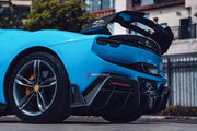 CARBON BODY KIT for FERRARI 296 GTB/GTS  Set includes: Front Lip Front Bumper Air Vent Covers Hood Panel Trim Fender Vents Side Skirts Side Air Vent Covers Engine Cover Rear Spoiler Rear Diffuser