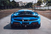 CARBON BODY KIT for FERRARI 296 GTB/GTS  Set includes: Front Lip Front Bumper Air Vent Covers Hood Panel Trim Fender Vents Side Skirts Side Air Vent Covers Engine Cover Rear Spoiler Rear Diffuser
