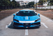 CARBON BODY KIT for FERRARI 296 GTB/GTS  Set includes: Front Lip Front Bumper Air Vent Covers Hood Panel Trim Fender Vents Side Skirts Side Air Vent Covers Engine Cover Rear Spoiler Rear Diffuser