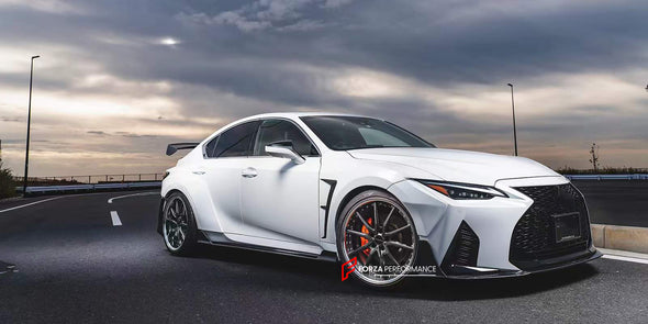 CARBON BODY KIT for LEXUS IS XE30 LCI 2020+  Set includes:  Front Lip Fender Flares Side Skirts Rear Diffuser Rear Spoiler