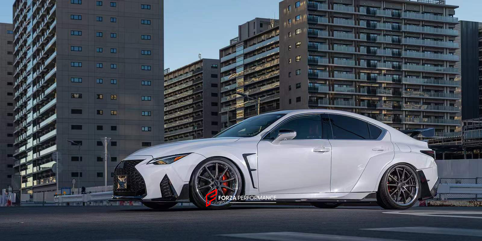 CARBON BODY KIT for LEXUS IS XE30 LCI 2020+  Set includes:  Front Lip Fender Flares Side Skirts Rear Diffuser Rear Spoiler