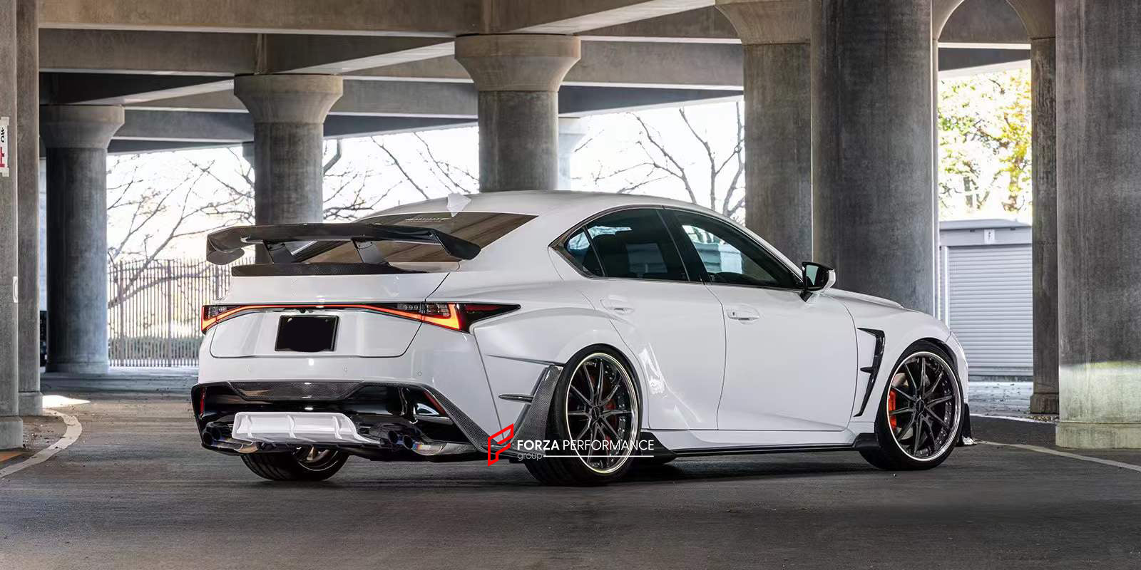 CARBON BODY KIT for LEXUS IS XE30 LCI 2020+  Set includes:  Front Lip Fender Flares Side Skirts Rear Diffuser Rear Spoiler