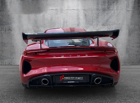 GT4 STYLE CARBON BODY KIT for LOTUS EMIRA  Set includes:  Front Lip Side Skirts Rear Spoiler