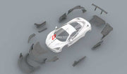 CARBON BODY KIT for MCLAREN 720S 2017+  Set includes:  Front Lip  Front Bumper Hood Front Fenders Side Skirts Rear Quarter Panels Rear Spoiler Rear Diffuser