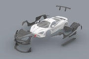 CARBON BODY KIT for MCLAREN 720S 2017+  Set includes:  Front Lip  Front Bumper Hood Front Fenders Side Skirts Rear Quarter Panels Rear Spoiler Rear Diffuser