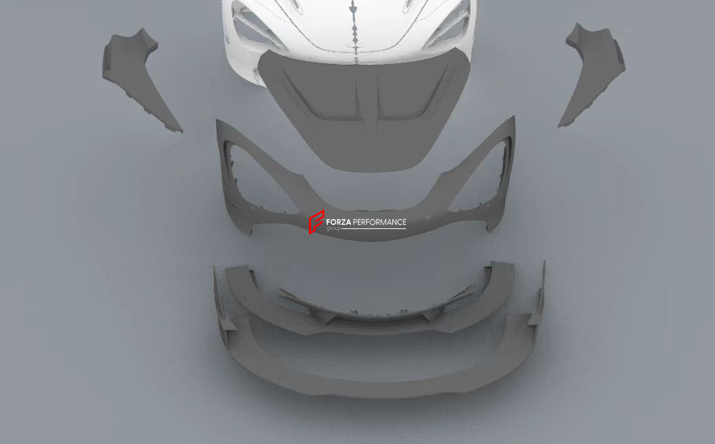CARBON BODY KIT for MCLAREN 720S 2017+  Set includes:  Front Lip  Front Bumper Hood Front Fenders Side Skirts Rear Quarter Panels Rear Spoiler Rear Diffuser