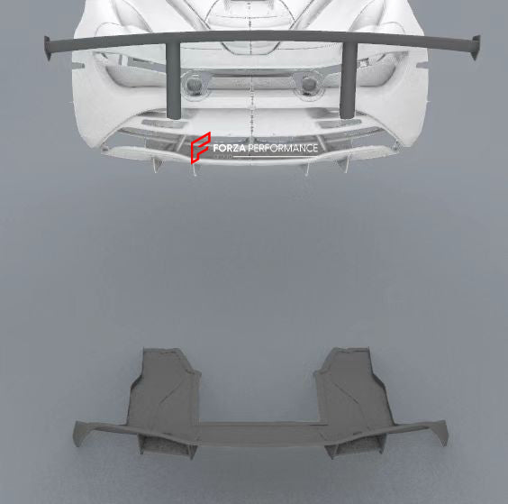 CARBON BODY KIT for MCLAREN 720S 2017+  Set includes:  Front Lip  Front Bumper Hood Front Fenders Side Skirts Rear Quarter Panels Rear Spoiler Rear Diffuser