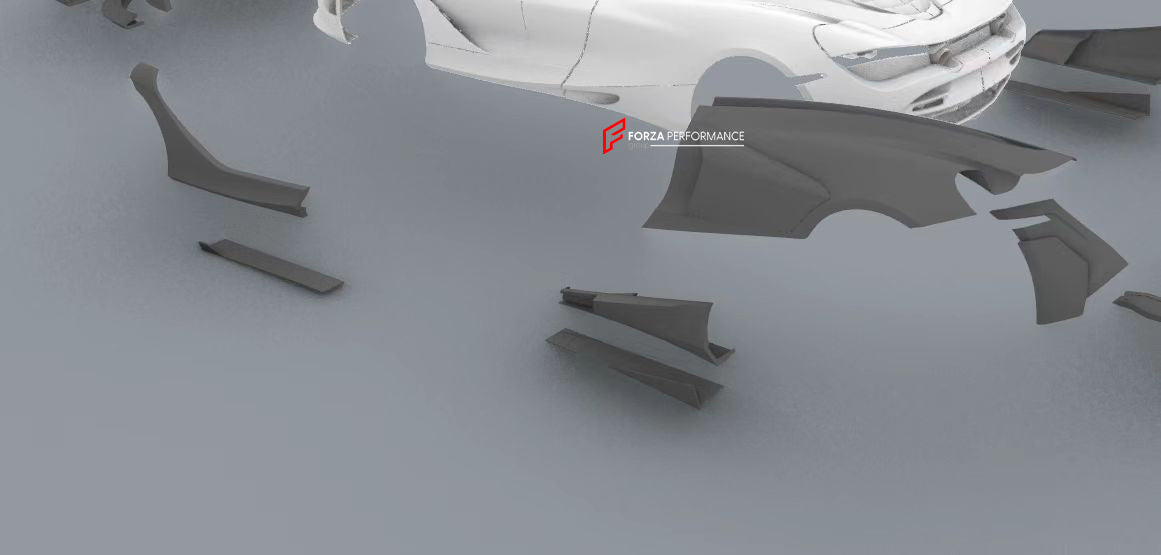 CARBON BODY KIT for MCLAREN 720S 2017+  Set includes:  Front Lip  Front Bumper Hood Front Fenders Side Skirts Rear Quarter Panels Rear Spoiler Rear Diffuser