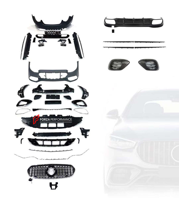 CARBON BODY KIT for MERCEDES-BENZ S-CLASS S400 W223 2020+  Set includes:  Front Bumper Front Bumper Air Vents Front Grille Side Skirts Rear Spoiler Rear Diffuser Exhaust Tips