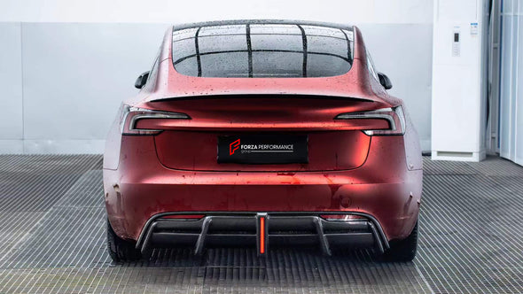 BODY KIT for TESLA MODEL 3 2023+    Set includes:  Front Lip Front Canards Side Skirts Rear Spoiler Rear Diffuser