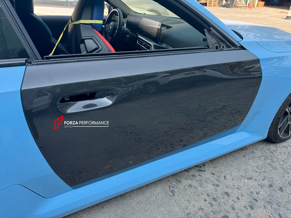 CARBON DOORS for BMW M2 G87 2023 - 2024 2 SERIES G42 M240i 2021 - 2024

Set includes:

Front Doors

Rear Doors

Material: Carbon Fiber

NOTE: Professional installation is required.