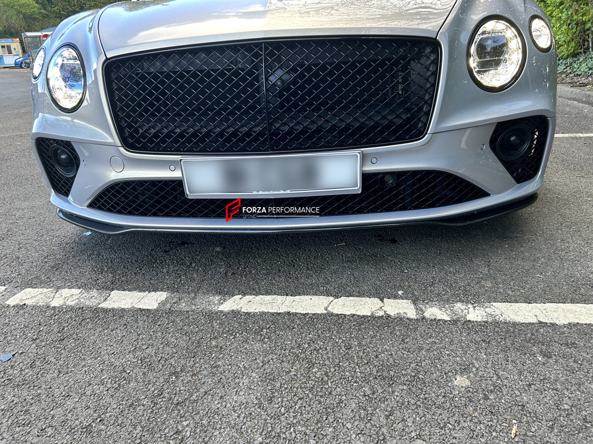 CARBON FIBER BODY KIT for BENTLEY CONTINENTAL GT V8 W12 CABRIO 2017+  Set includes: Front Lip Side Skirts Rear Diffuser Trunk Wing Lid