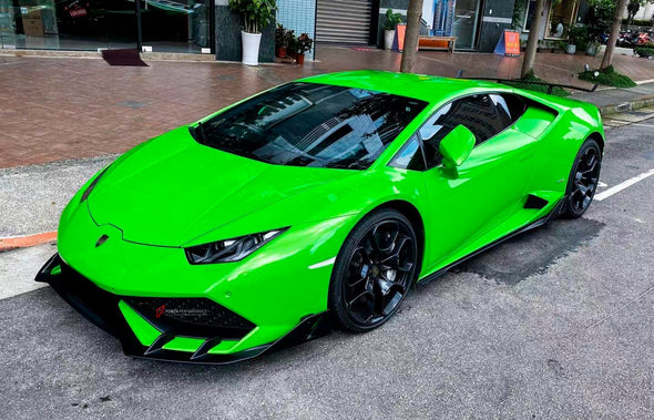 CARBON FRONT LIP FOR LAMBORGHINI HURACAN LP600 LP610 COUPE 2015-2019