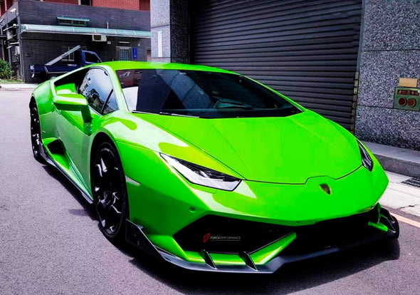 CARBON FRONT LIP FOR LAMBORGHINI HURACAN LP600 LP610 COUPE 2015-2019