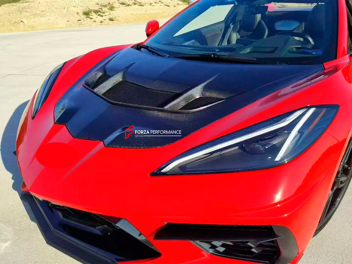 CARBON HOOD for CHEVROLET CORVETTE C8 ZR1 2020+

Set includes:


Hood / Bonnet

Material: Carbon Fiber

NOTE: Professional installation is required.