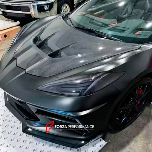 CARBON HOOD for CHEVROLET CORVETTE C8 ZR1 2020+

Set includes:


Hood / Bonnet

Material: Carbon Fiber

NOTE: Professional installation is required.