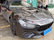 CARBON HOOD for MASERATI QUATTROPORTE 2013 - 2016    Set includes:  Hood