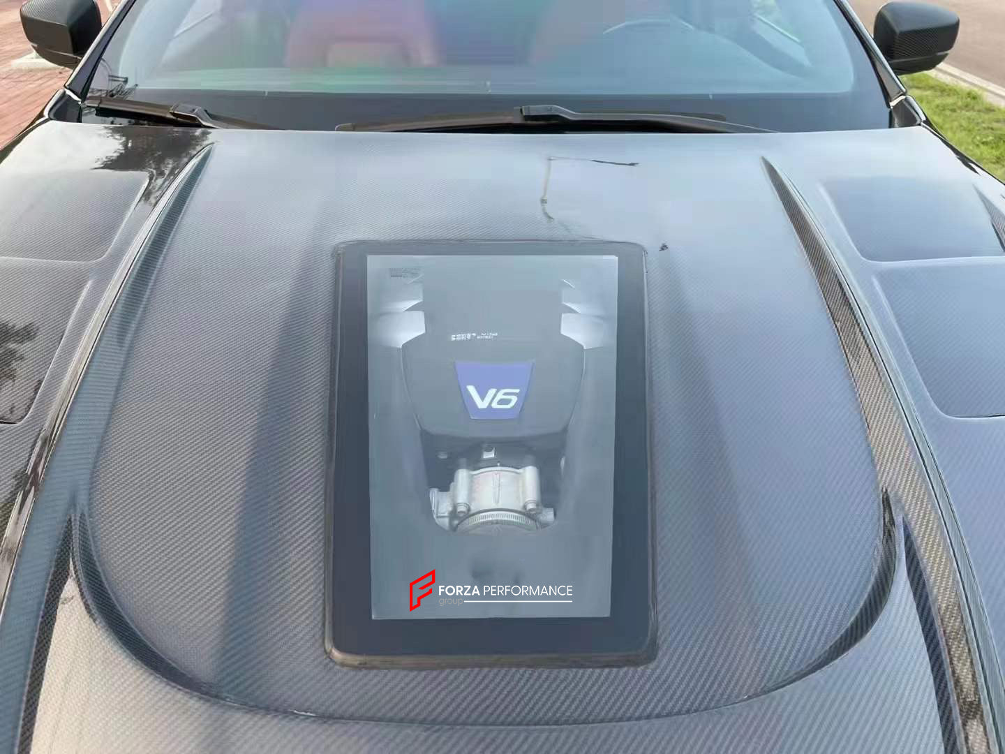 CARBON HOOD for MASERATI QUATTROPORTE 2013 - 2016    Set includes:  Hood