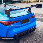 CARBON REAR GT WING SPOILER for BMW M2 G87 2023 - 2024 M3 G80 2020+ M4 G82 2021 - 2024

Set includes:

Rear Wing Spoiler

Material: Carbon Fiber

Note: Professional installation is required.