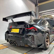 CARBON REAR GT WING SPOILER for BMW M2 G87 2023 - 2024 M3 G80 2020+ M4 G82 2021 - 2024

Set includes:

Rear Wing Spoiler

Material: Carbon Fiber

Note: Professional installation is required.
