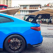 CARBON REAR GT WING SPOILER for BMW M2 G87 2023 - 2024 M3 G80 2020+ M4 G82 2021 - 2024

Set includes:

Rear Wing Spoiler

Material: Carbon Fiber

Note: Professional installation is required.
