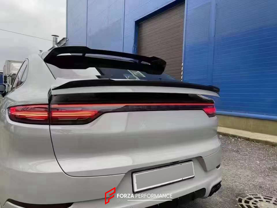 CARBON REAR MIDDLE SPOILER for PORSCHE CAYENNE E3 9Y LCI 2023+  Set includes:  Rear Middle Spoiler