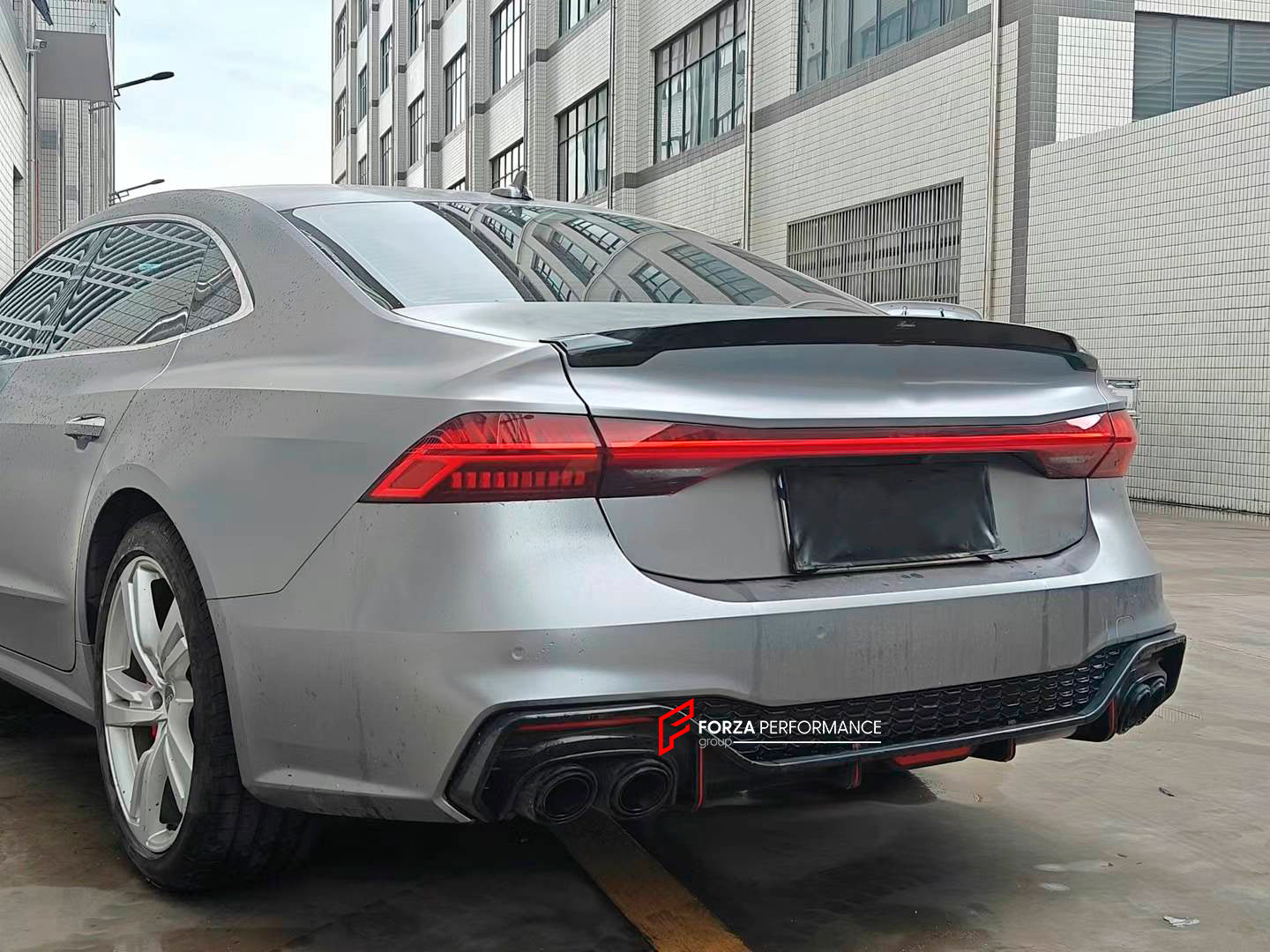 CARBON REAR SPOILER for AUDI A7 2018 - 2023